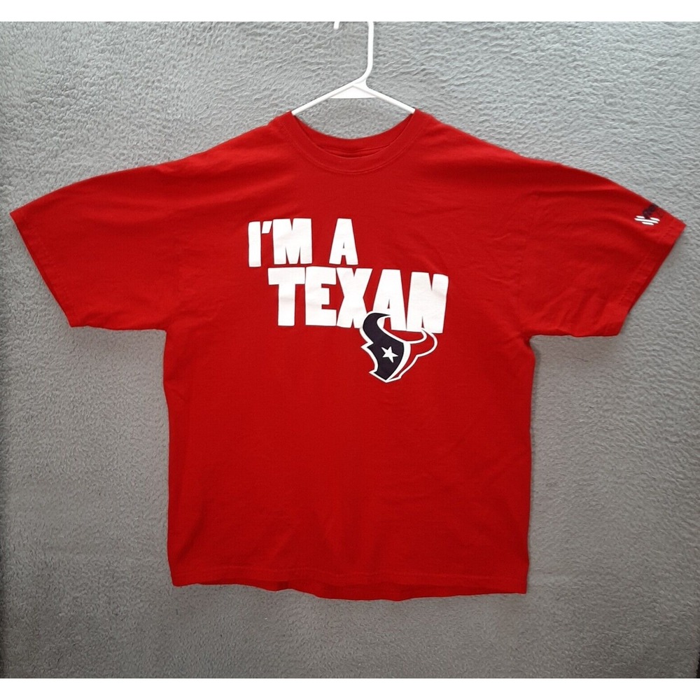 Houston Texans Shirt Adult Extra Large Red NFL Football AFC South Graphic Tee